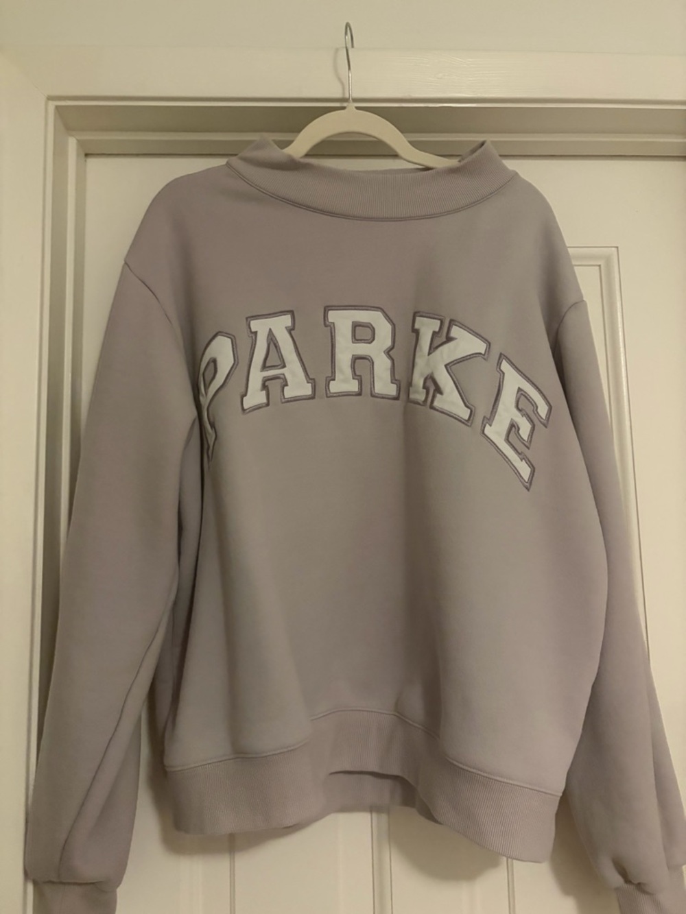 PARKE Lavender Mock Neck Pullover Sweater (Valentines)